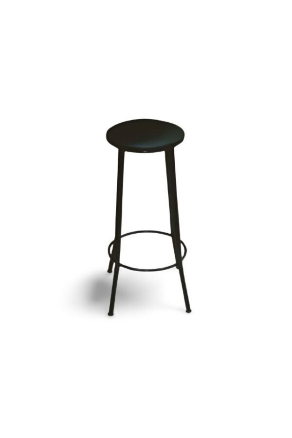 Banqueta Fixa com Assento Estofado