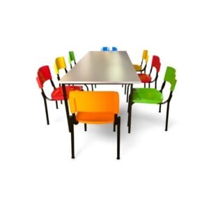 Mesa de Refeitório com 8 Cadeiras