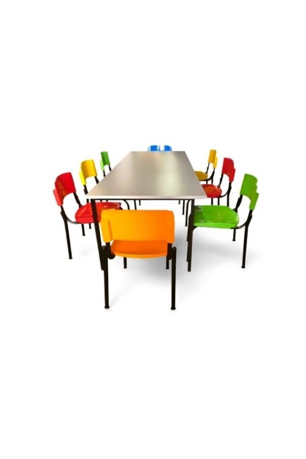 Mesa de Refeitório com 8 Cadeiras
