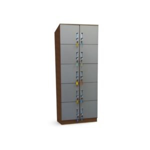 Armário Organizador com 10 Portas e Chave