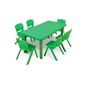 Conjunto Infantil: Mesa com 6 Cadeiras de Polipropileno