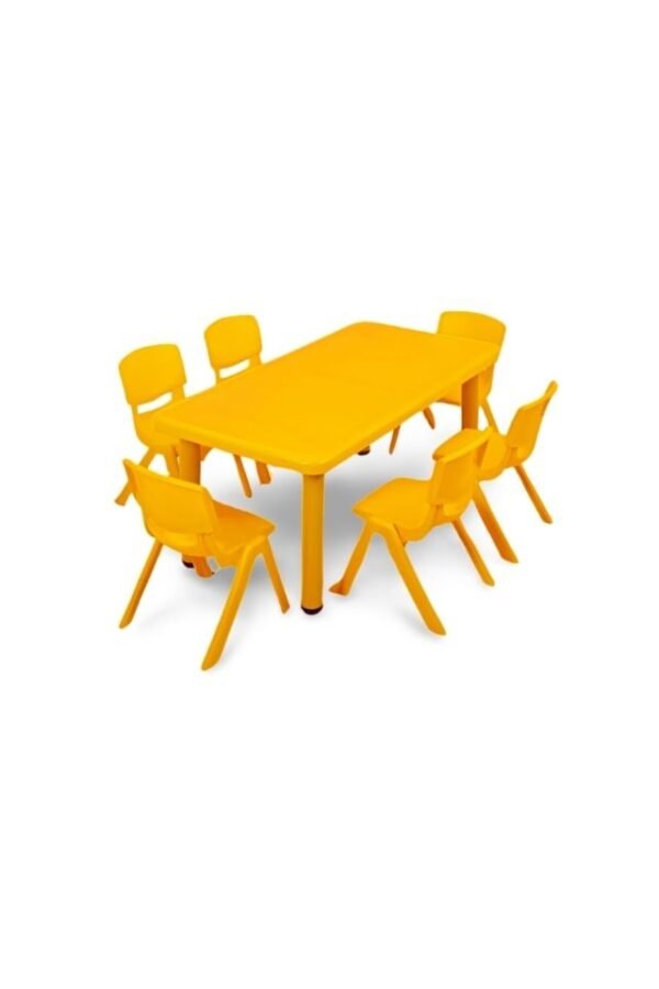 Conjunto Infantil: Mesa com 6 Cadeiras de Polipropileno - Imagem 2